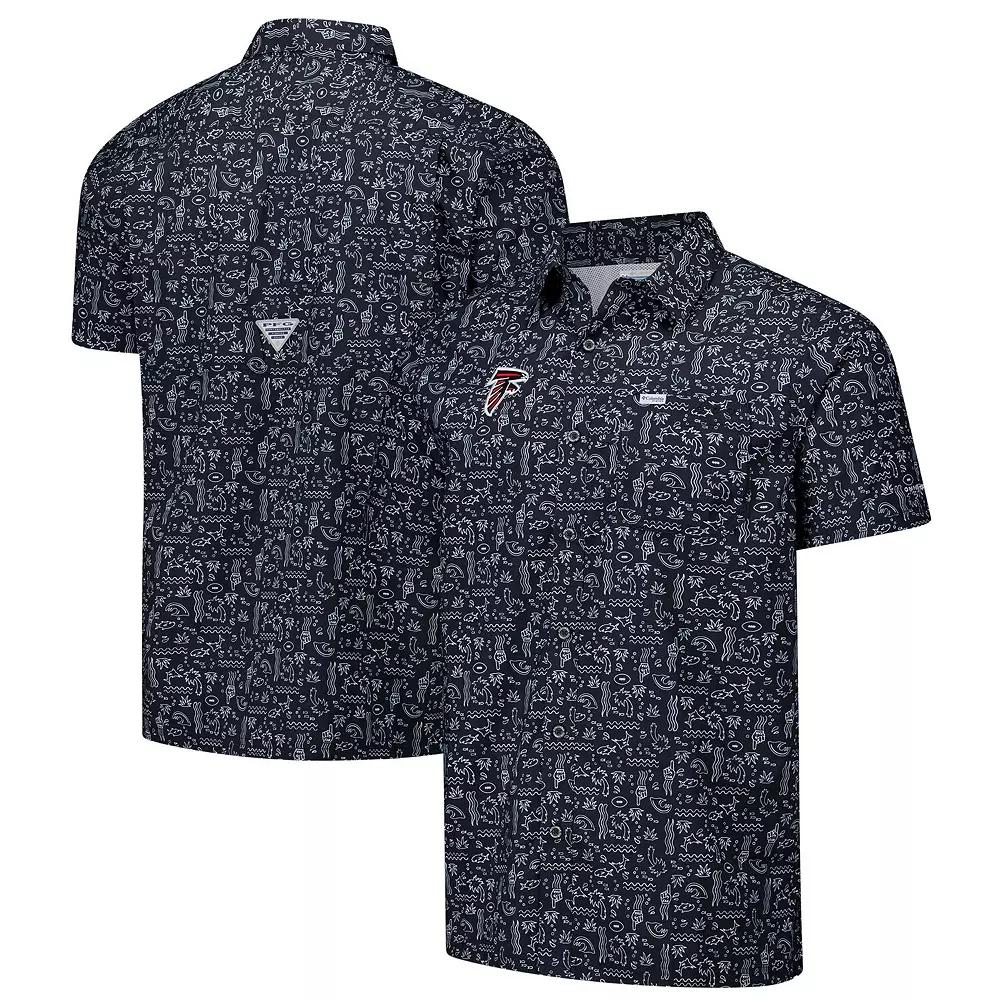 Columbia Mens PFG Super Slack Tide Short Sleeve Shirt - Atlanta Falcons- Product Image