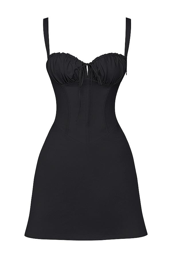 Carlotta  black corset mini dress Product Image