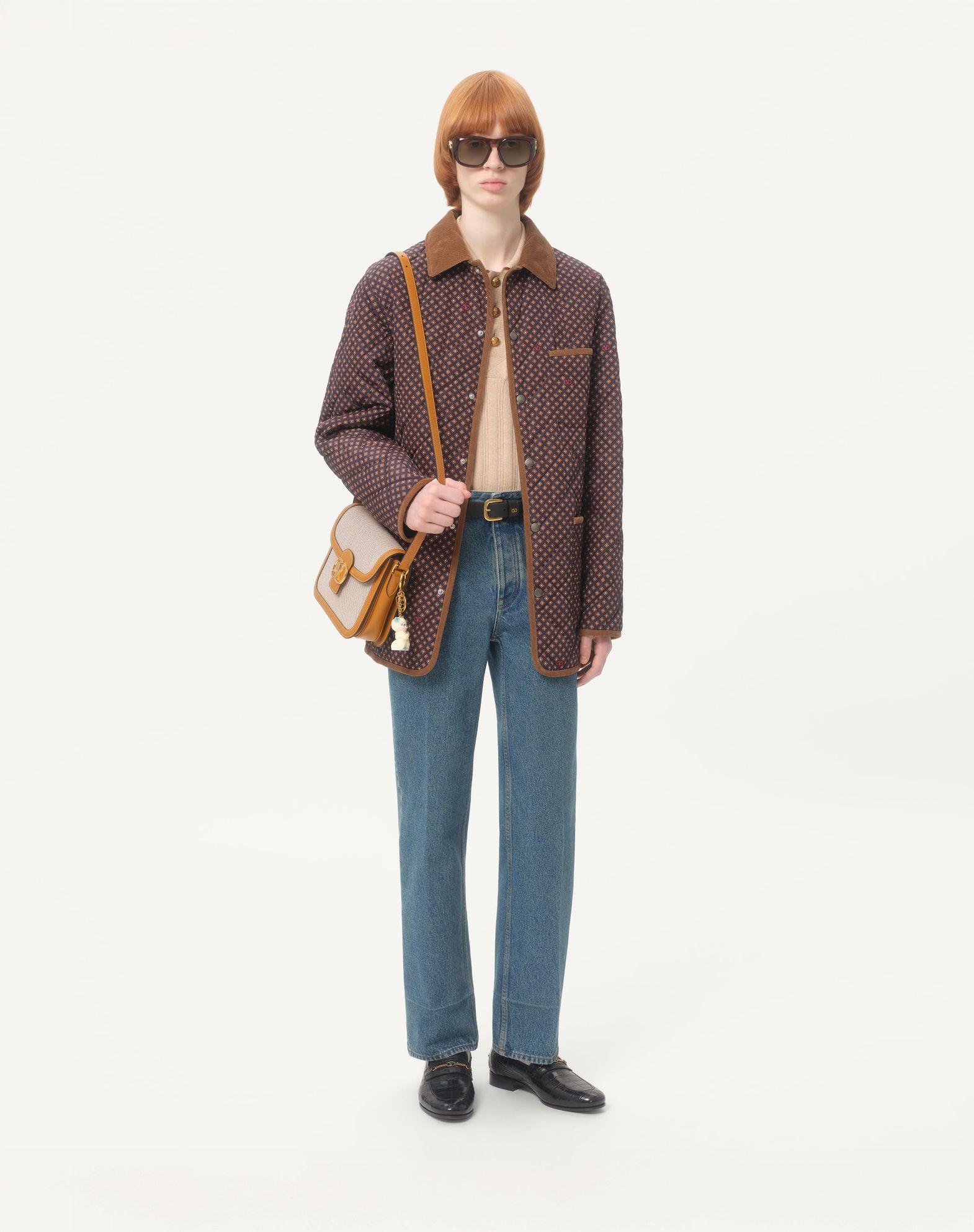 Quilted Nylon Jacket With Opticool Print Product Image