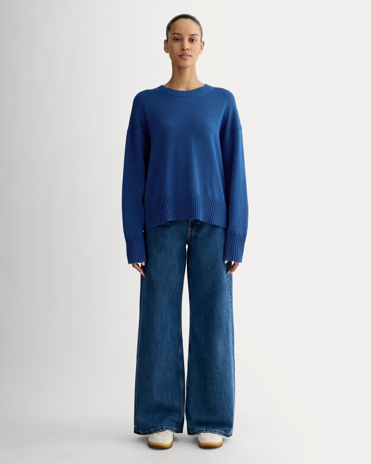 Womens Boxy Sweater in Everyday Cotton by Everlane Product Image