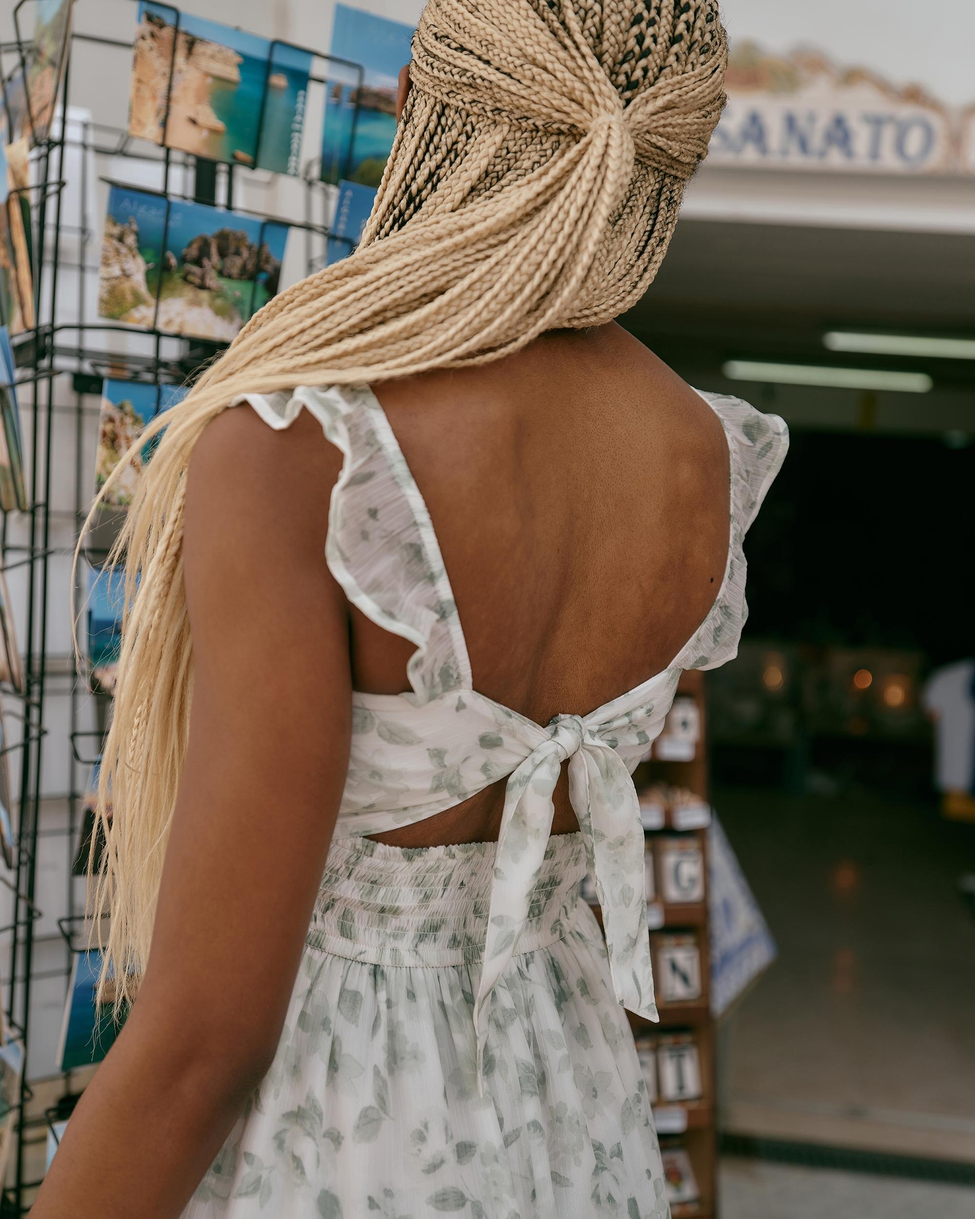 Hollister Saidie Chiffon Flutter Sleeve Mini Dress Product Image