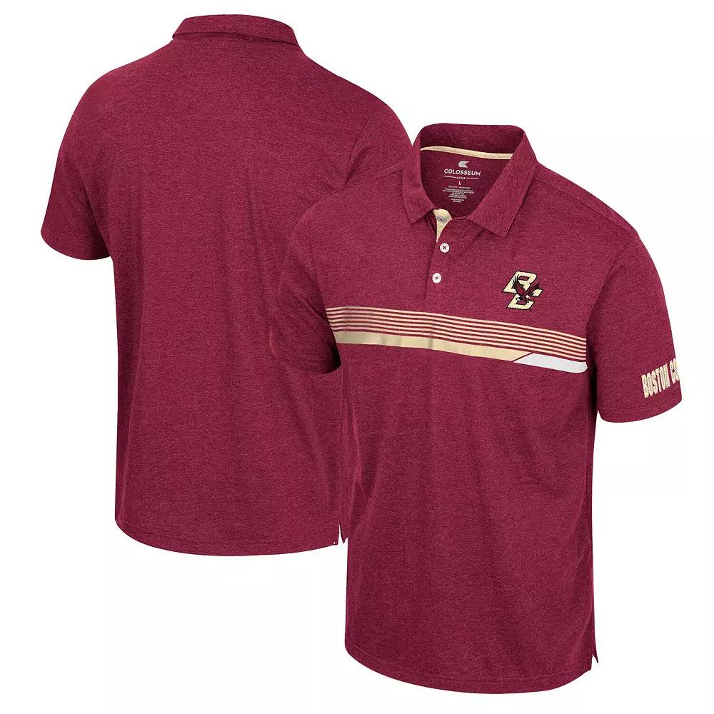 Men's Colosseum Maroon Boston College Eagles No Problemo Polo,  Product Image