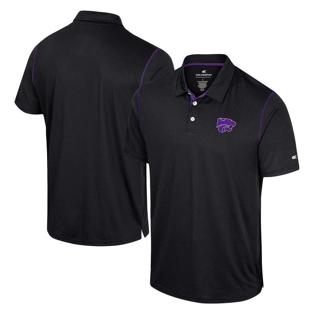 Men's Colosseum Black Kansas State Wildcats Cameron Polo,  Product Image
