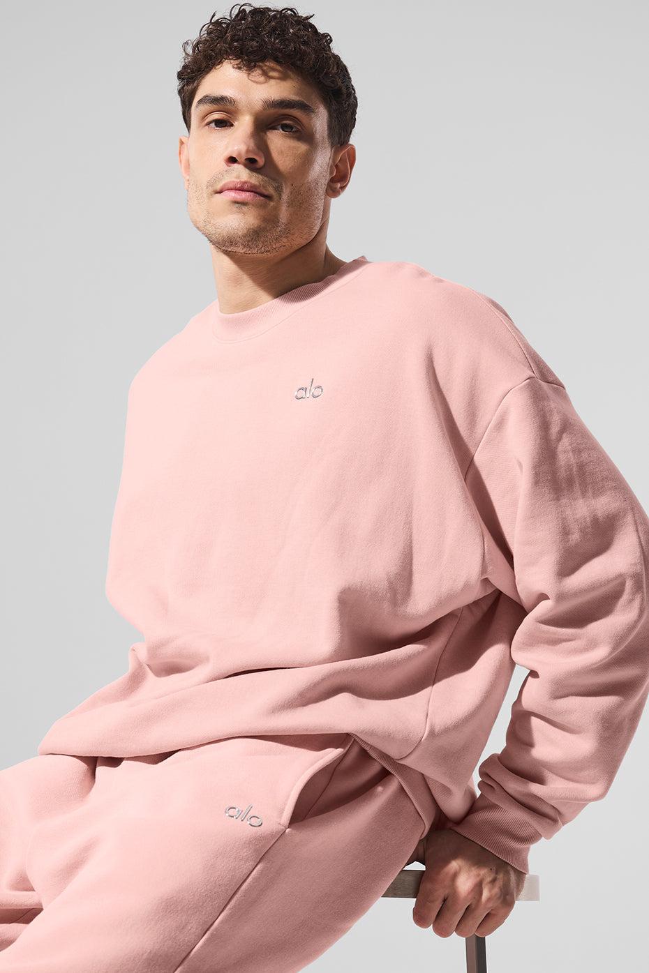 Accolade Crew Neck Pullover - Pink Quartz Product Image