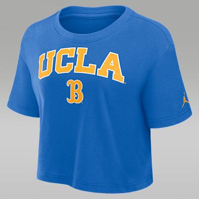 Womens UCLA Athletic Prep Arch Jordan Brand Dri-FIT College Cropped T-Shirt | 0JD444UUCL-X0L Product Image