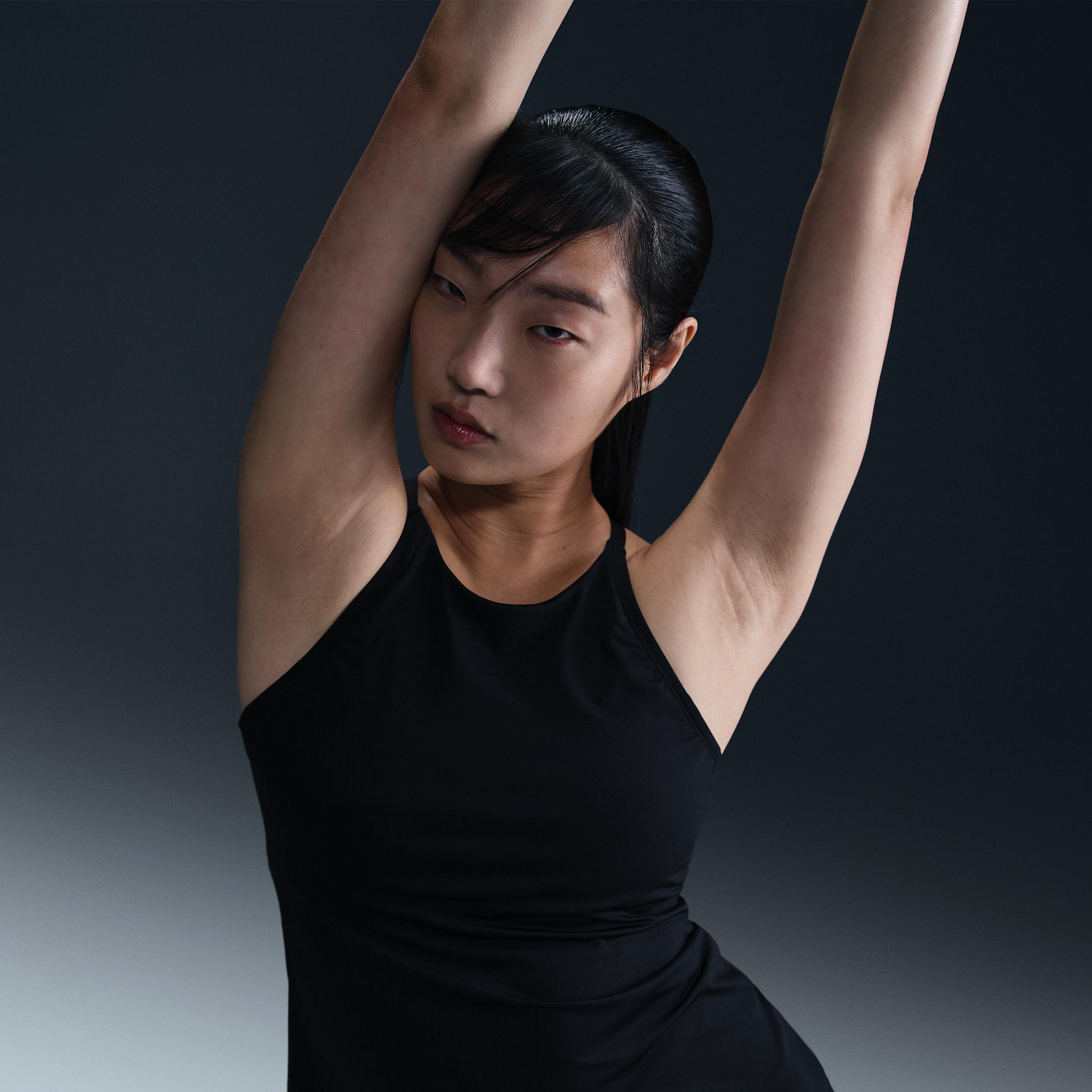 Nike Womens Swim Essential Lace-Up High-Neck Tank Topini | NESSE281-001 Product Image