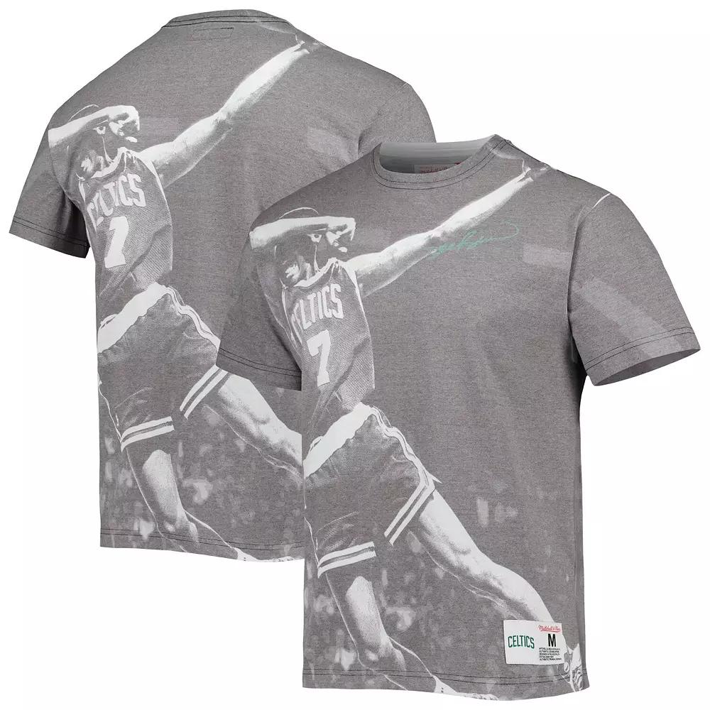Mens Mitchell & Ness Dee Brown Gray Boston Celtics Above The Rim Sublimated T-Shirt Product Image