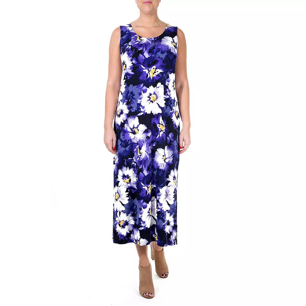Women's Nina Leonard Print Maxi Dress, Size: Medium, Grapevine Team Product Image