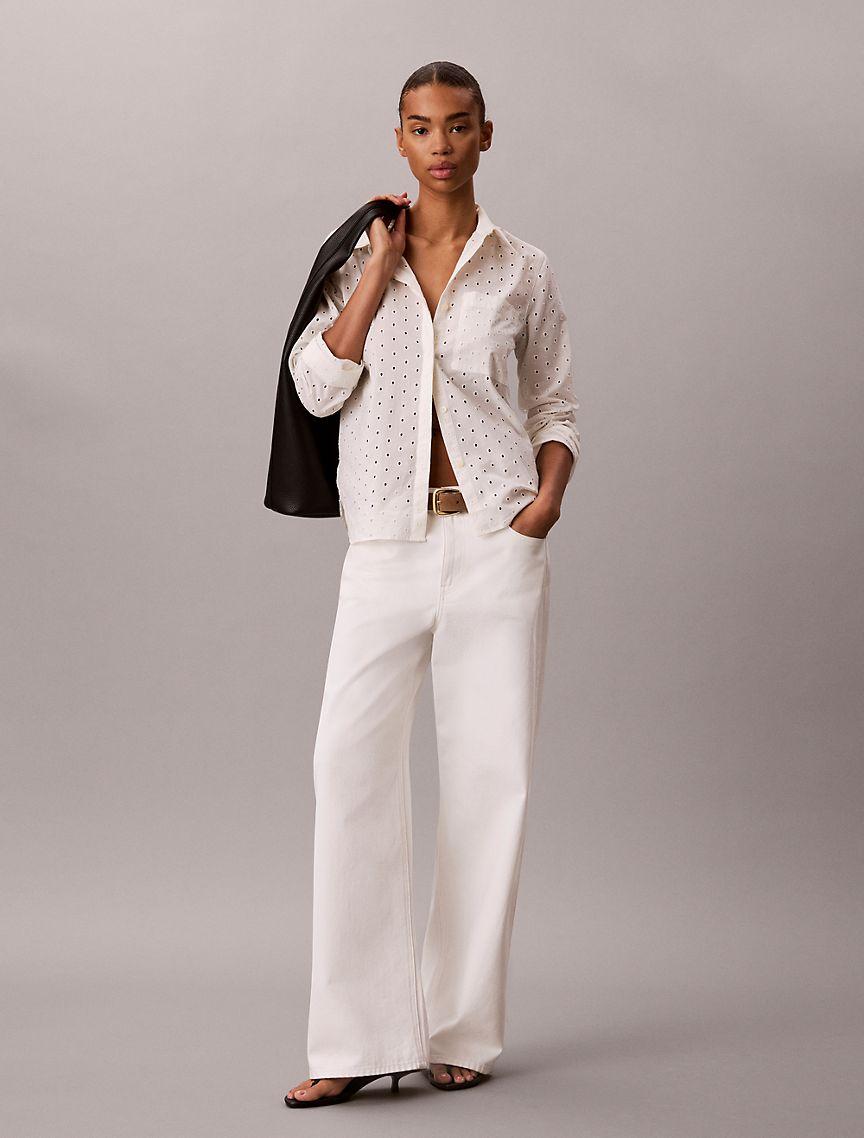 Broderie Anglaise Button-Down Shirt Product Image