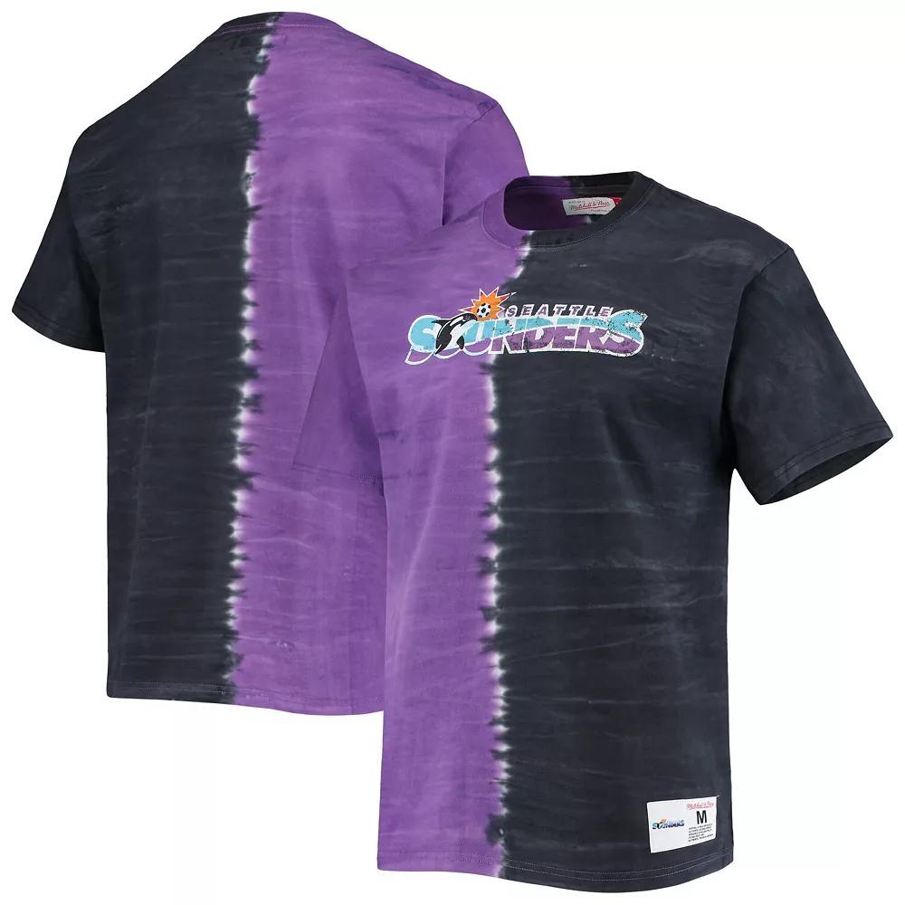 Men's Mitchell & Ness Purple Seattle Sounders FC Vertical Tie-Dye Top, Size: 2XL Product Image
