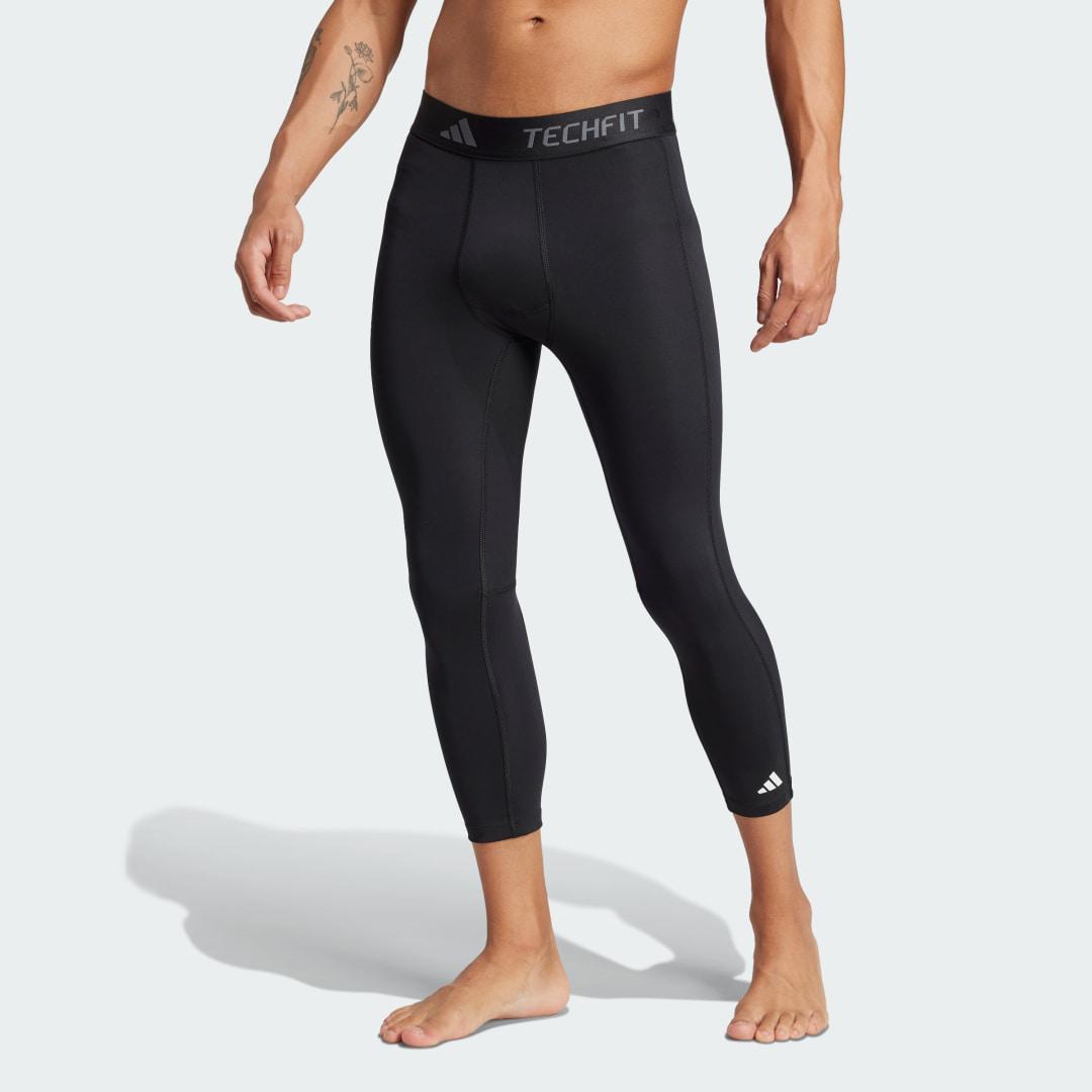 adidas Mens adidas TECHFIT Compression 3/4 Training Tights - Mens Product Image