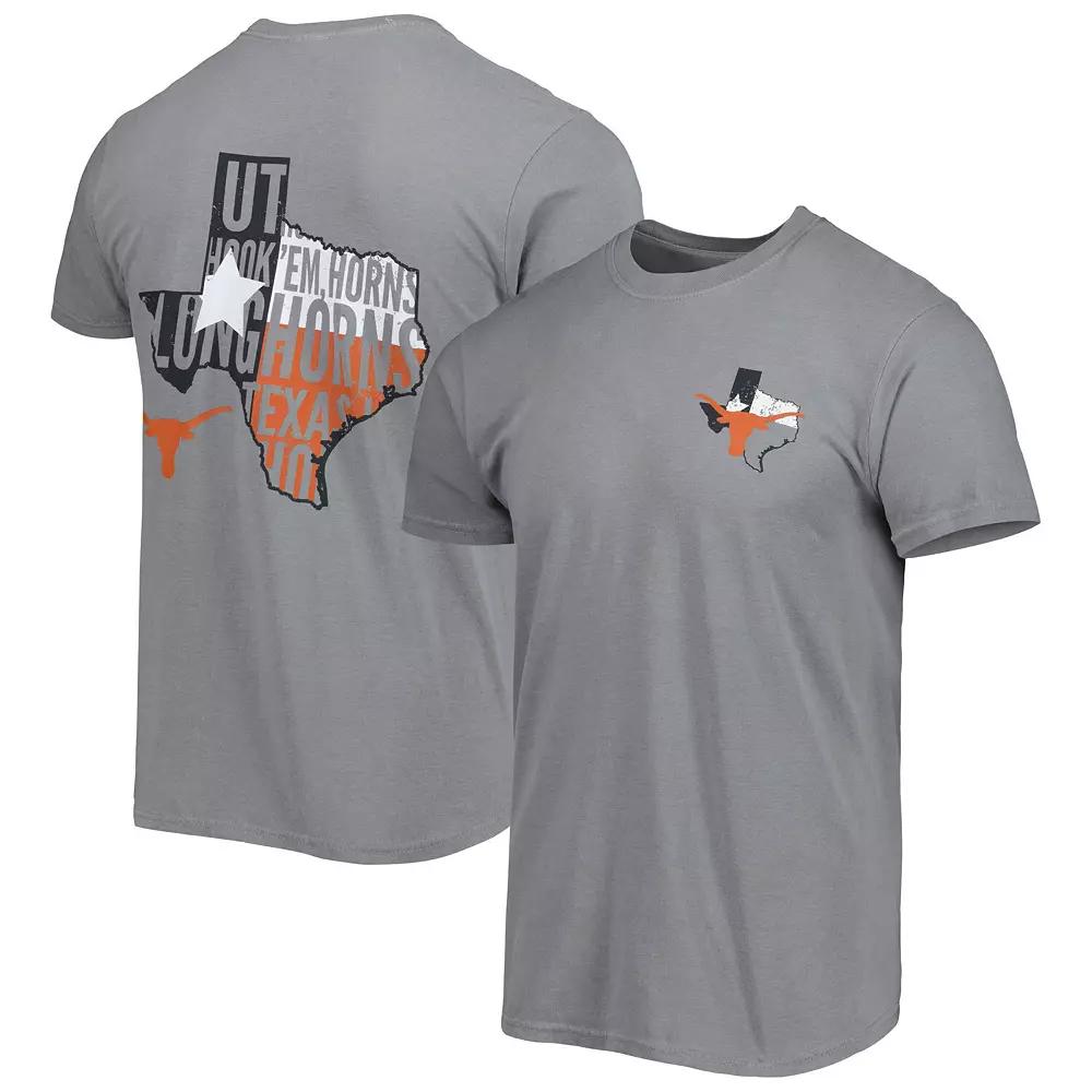 Men's Gray Texas Longhorns Hyperlocal State T-Shirt,  Product Image