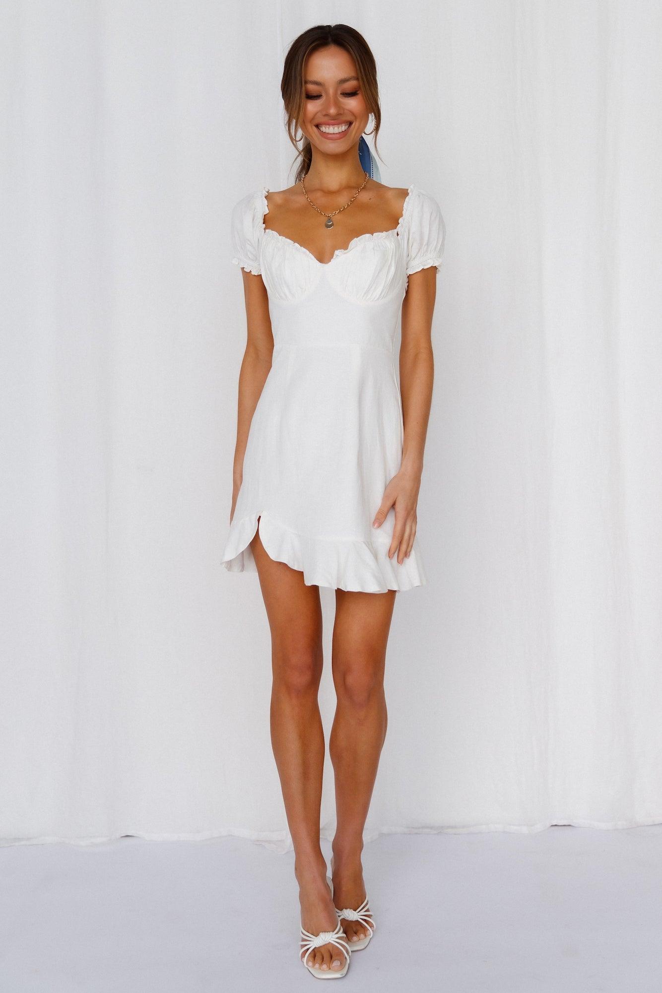 Im All I Need Dress White Product Image