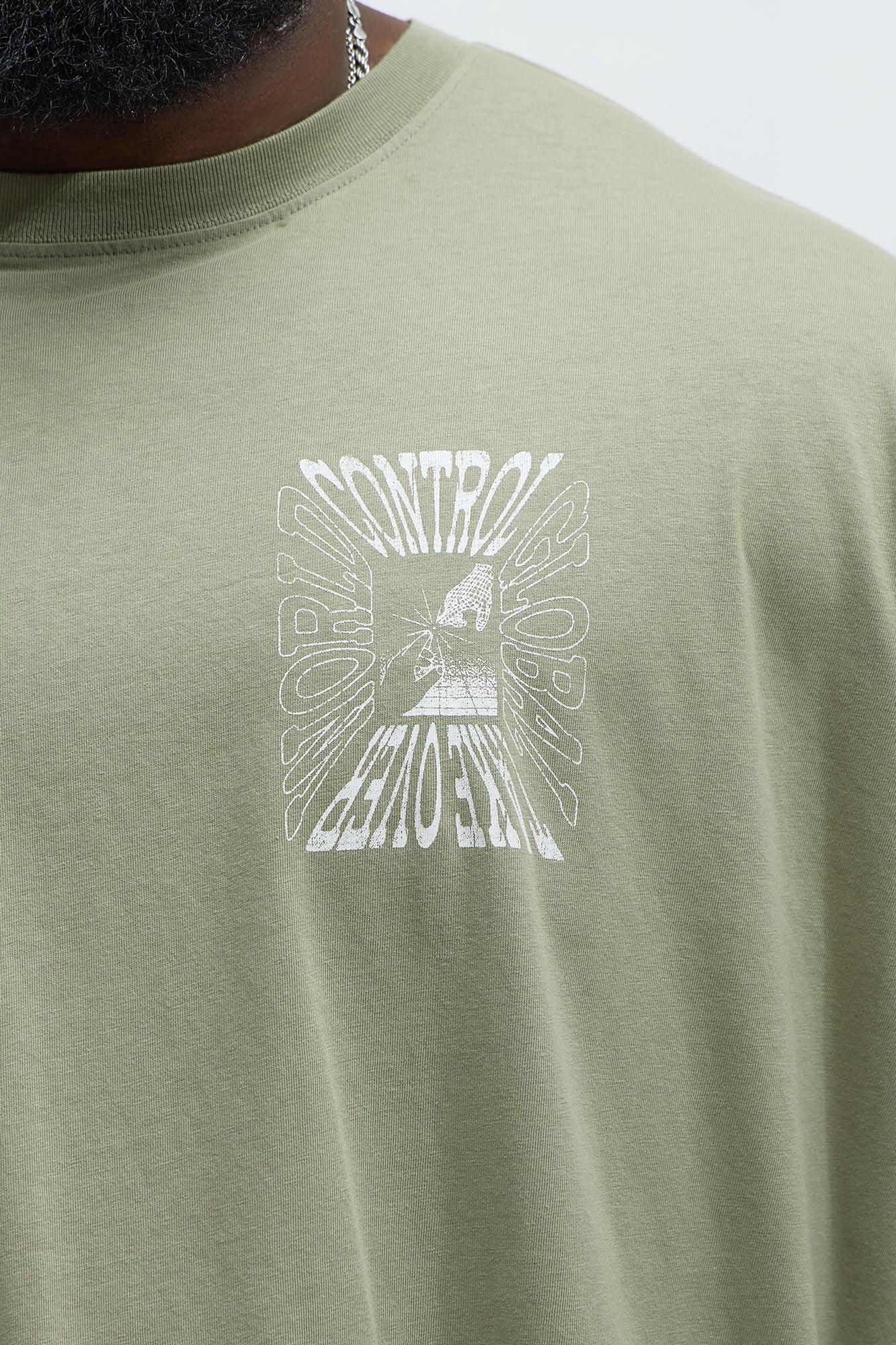 World Control Oversized Short Sleeve Tee - Olive Product Image