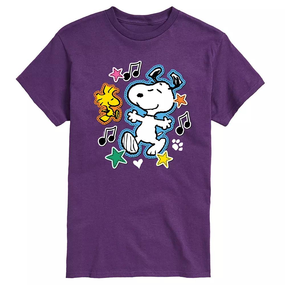 Men's Peanuts Snoopy Woodstock Graphic Tee,  Product Image