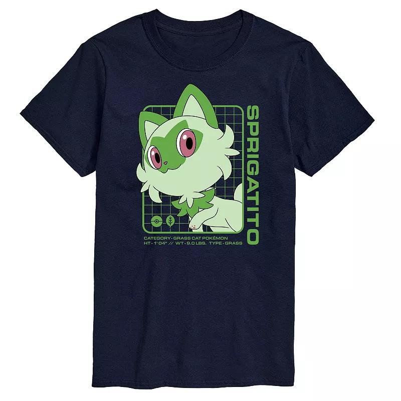 Men's Pokemon Sprigatito Stats Graphic Tee,  Product Image