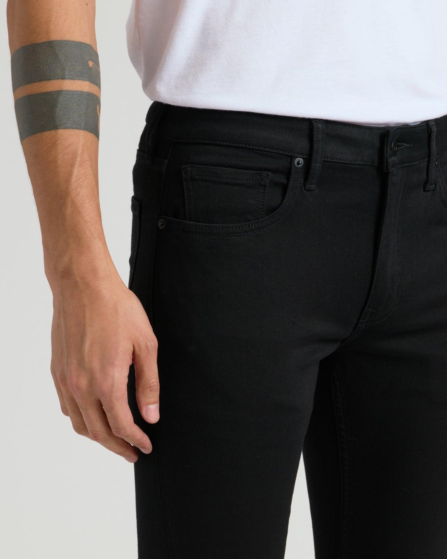 Black Wash Slim Comfort Stretch Jeans Product Image