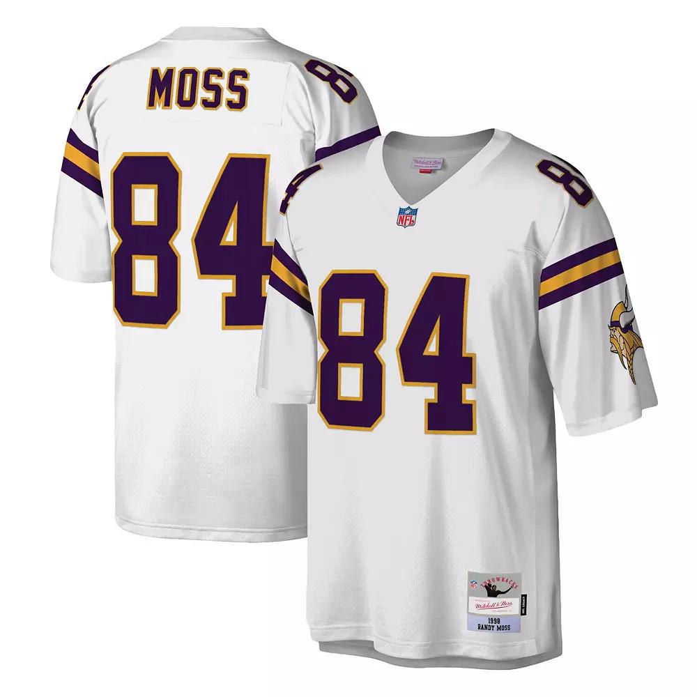 Men's Mitchell & Ness Randy Moss White Minnesota Vikings Legacy Replica Jersey,  Product Image