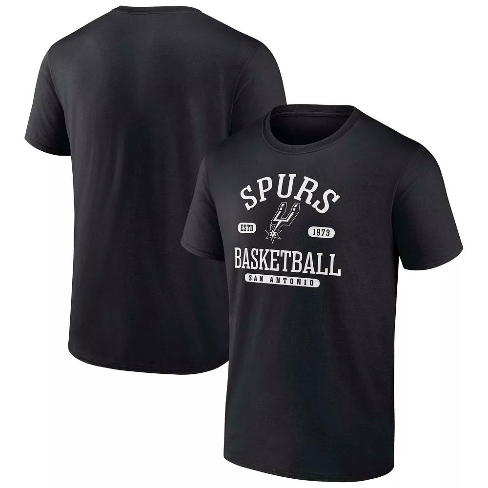 Men's Fanatics  Black San Antonio Spurs Calling Plays T-Shirt, Size: Small Product Image