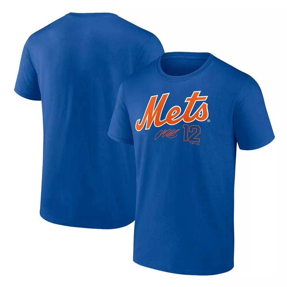 Men's Fanatics Branded Francisco Lindor Royal New York Mets Player Name & Number T-Shirt,  Product Image