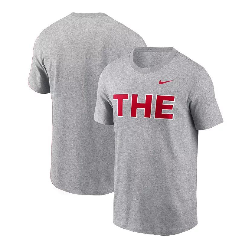 Men's Nike Gray Ohio State Buckeyes THE T-Shirt,  Product Image