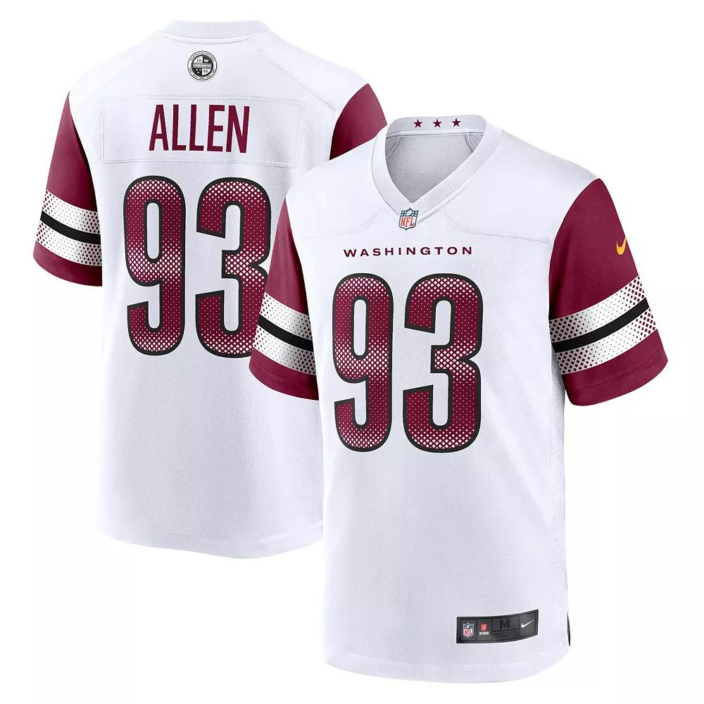 Men's Nike Jonathan Allen White Washington Commanders Game Jersey, Size: Large, Wft White Product Image