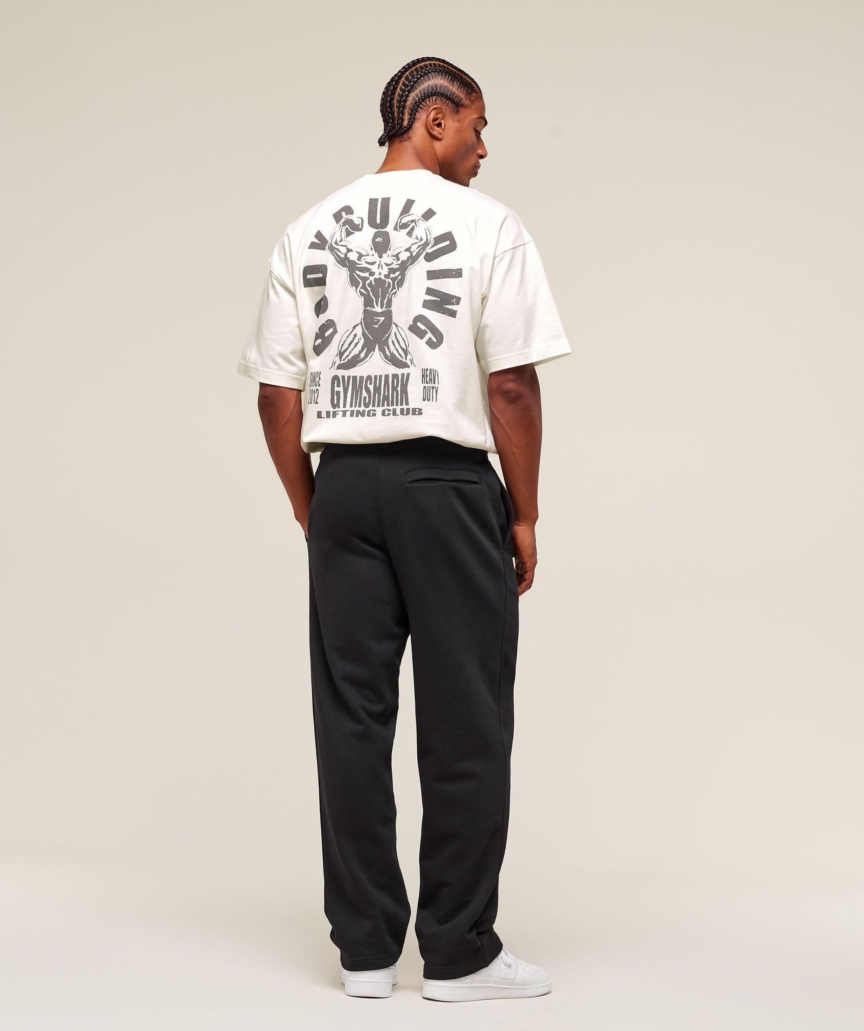 Gymshark Lifting Club Flex T-Shirt - Soft White Male Product Image