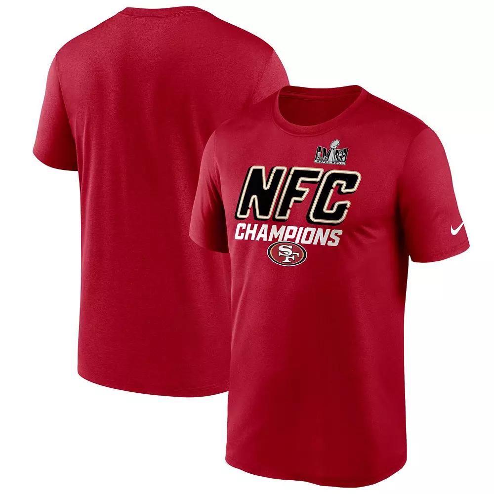 Men's Nike Scarlet San Francisco 49ers 2023 NFC Champions Iconic T-Shirt, Size: Large, Red Product Image
