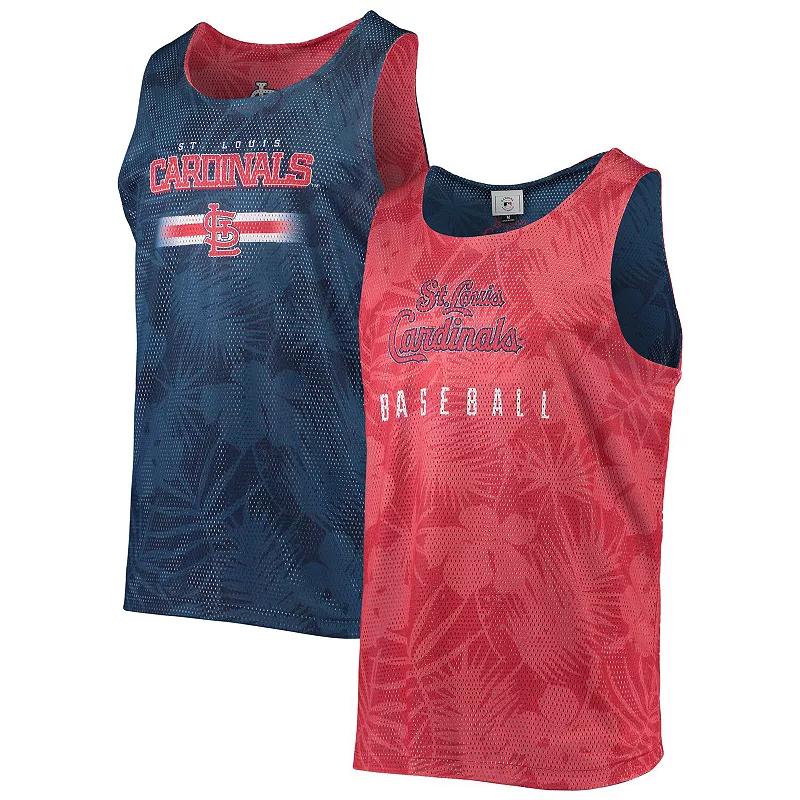 Mens FOCO St. Louis Cardinals Floral Reversible Mesh Tank Top Product Image