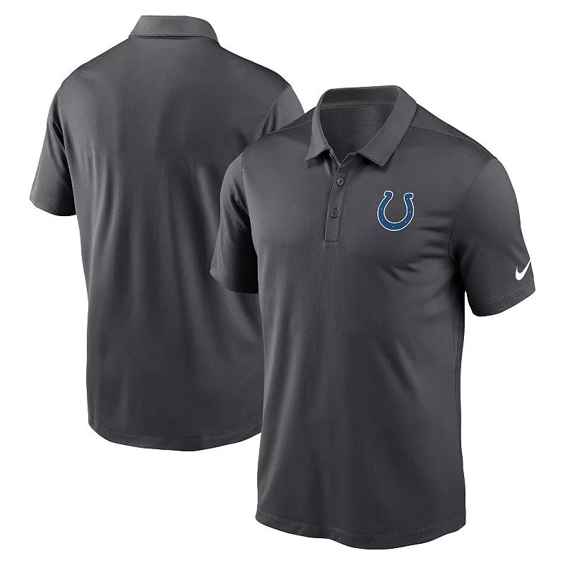 Men's Nike Anthracite Indianapolis Colts Franchise Team Logo Performance Polo,  Product Image