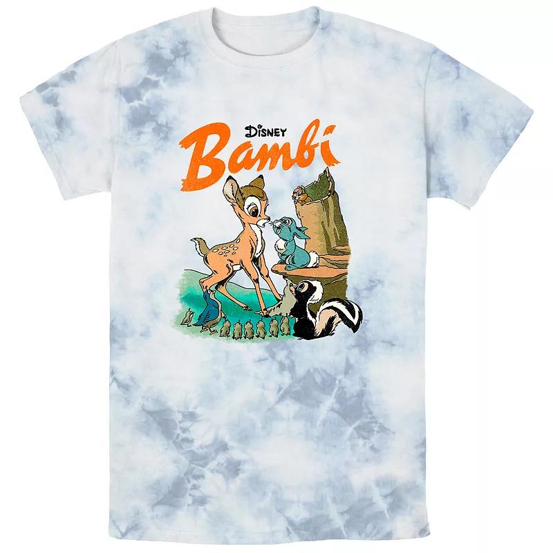 Disney's Bambi Men's Vintage Scene Bombard Wash Graphic Tee,  Product Image