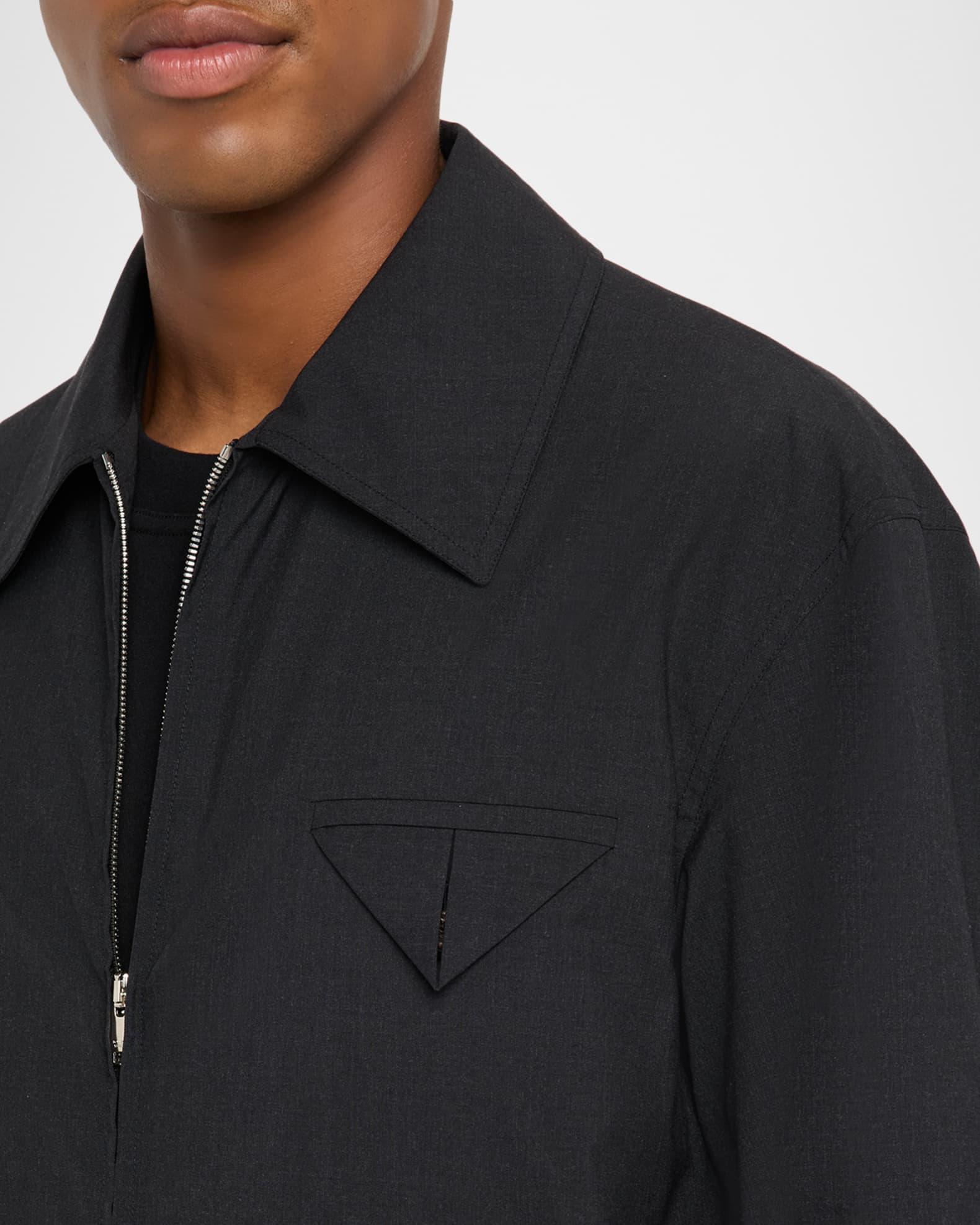 Men's Wool Triangle-Pocket Full-Zip Blouson Product Image