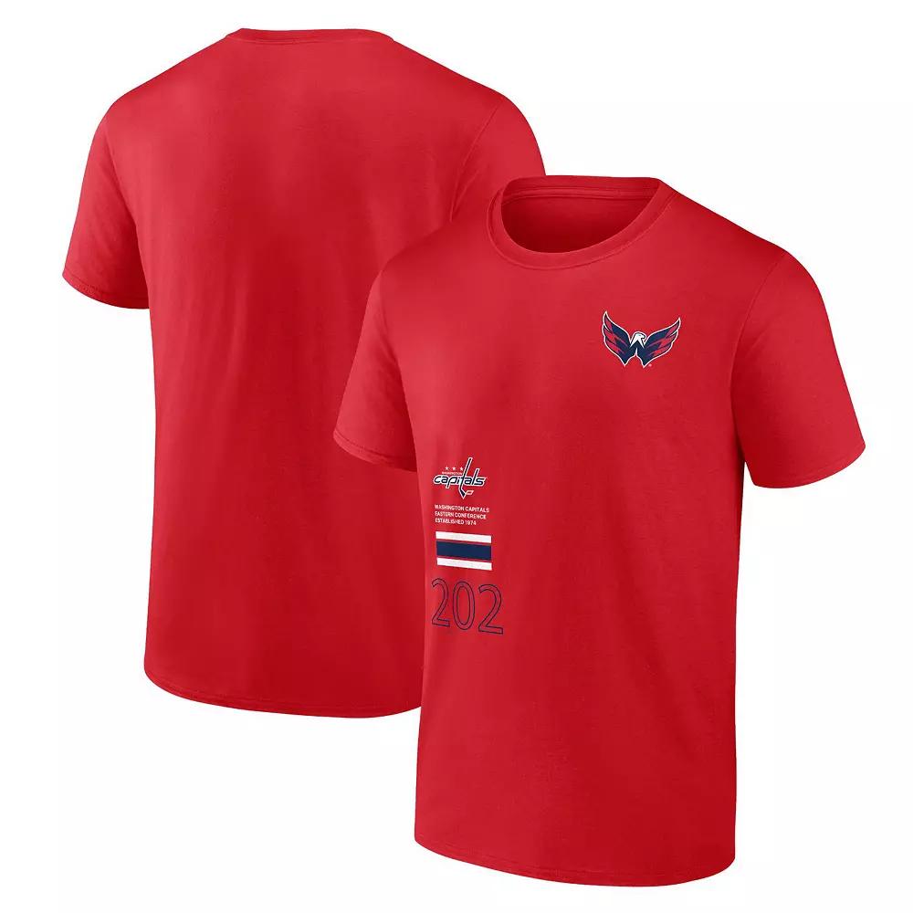 Men's Fanatics Branded Red Washington Capitals Represent T-Shirt,  Product Image