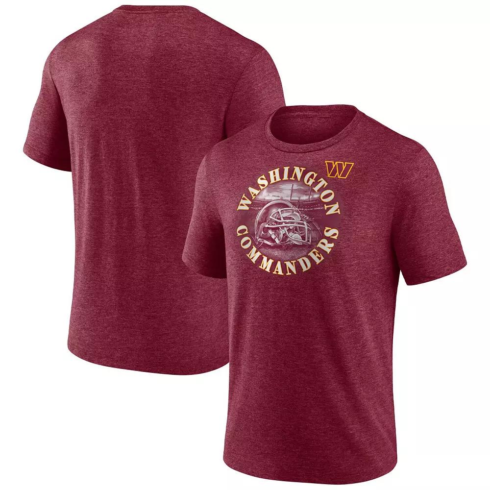 Men's Fanatics Branded Heathered Burgundy Washington Commanders Sporting Chance T-Shirt,  Product Image