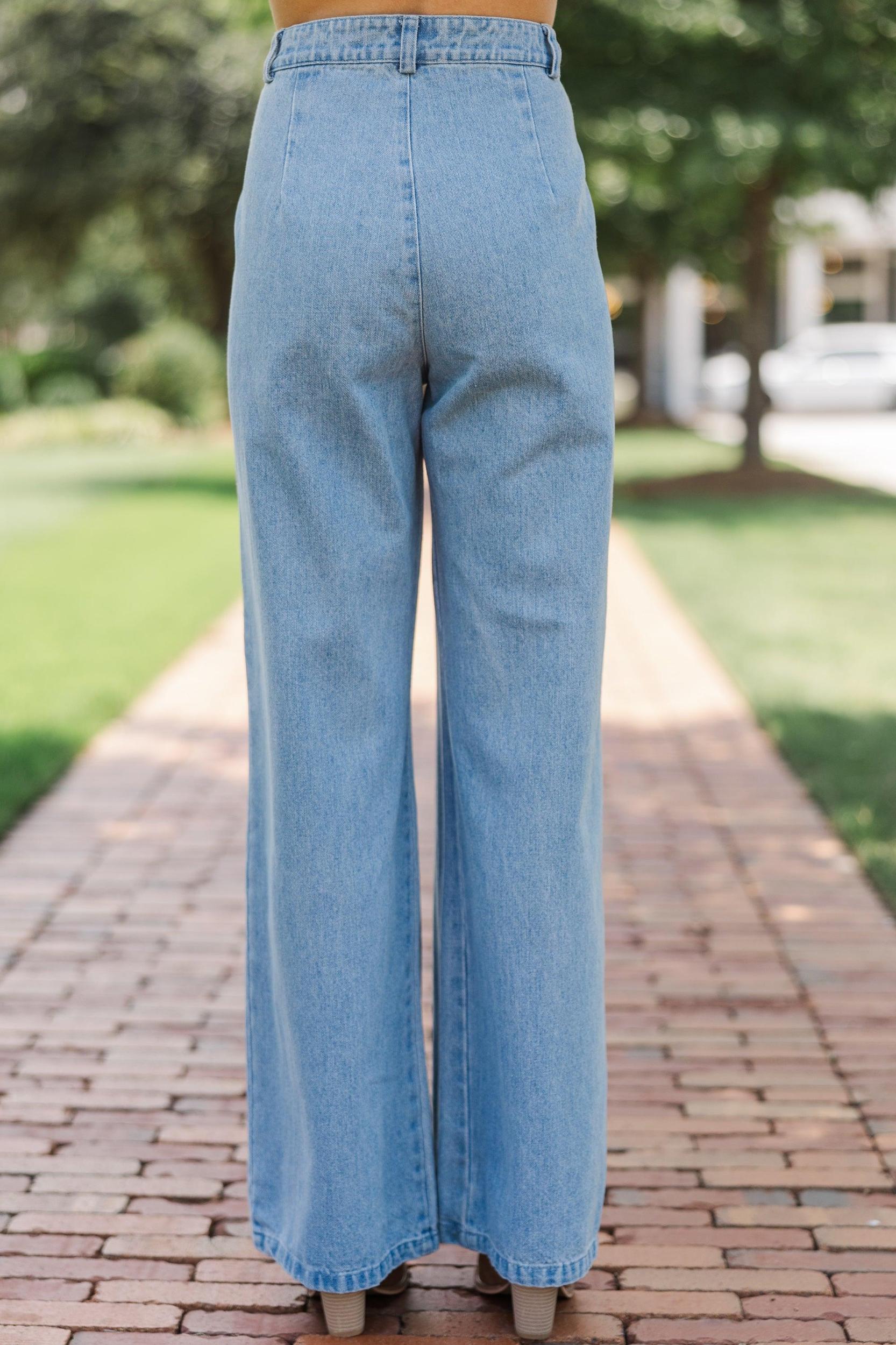 Best Of You Medium Wash Denim Trousers Female Product Image