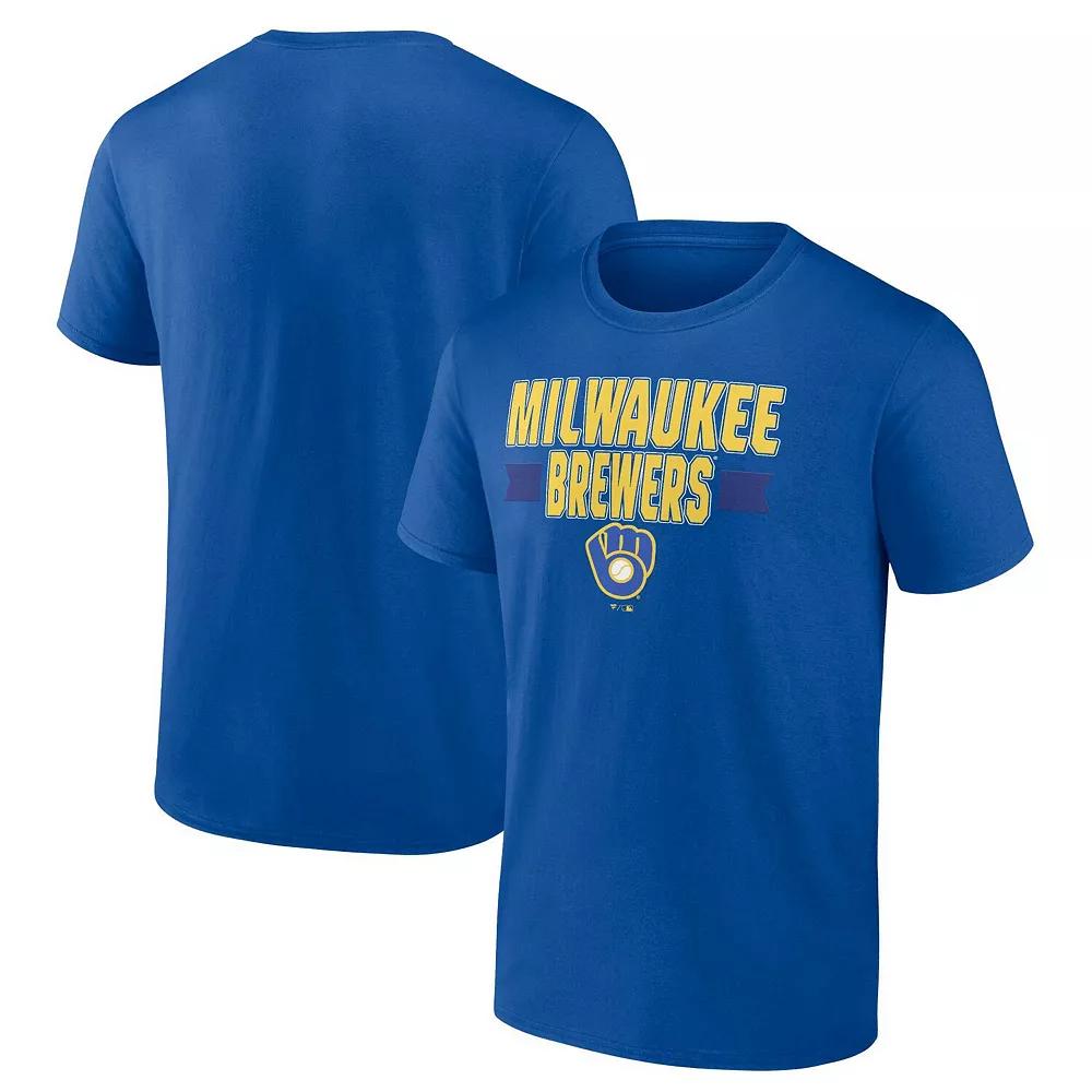 Men's Fanatics Branded Royal Milwaukee Brewers Close Victory T-Shirt, Size: Medium, Blue Product Image
