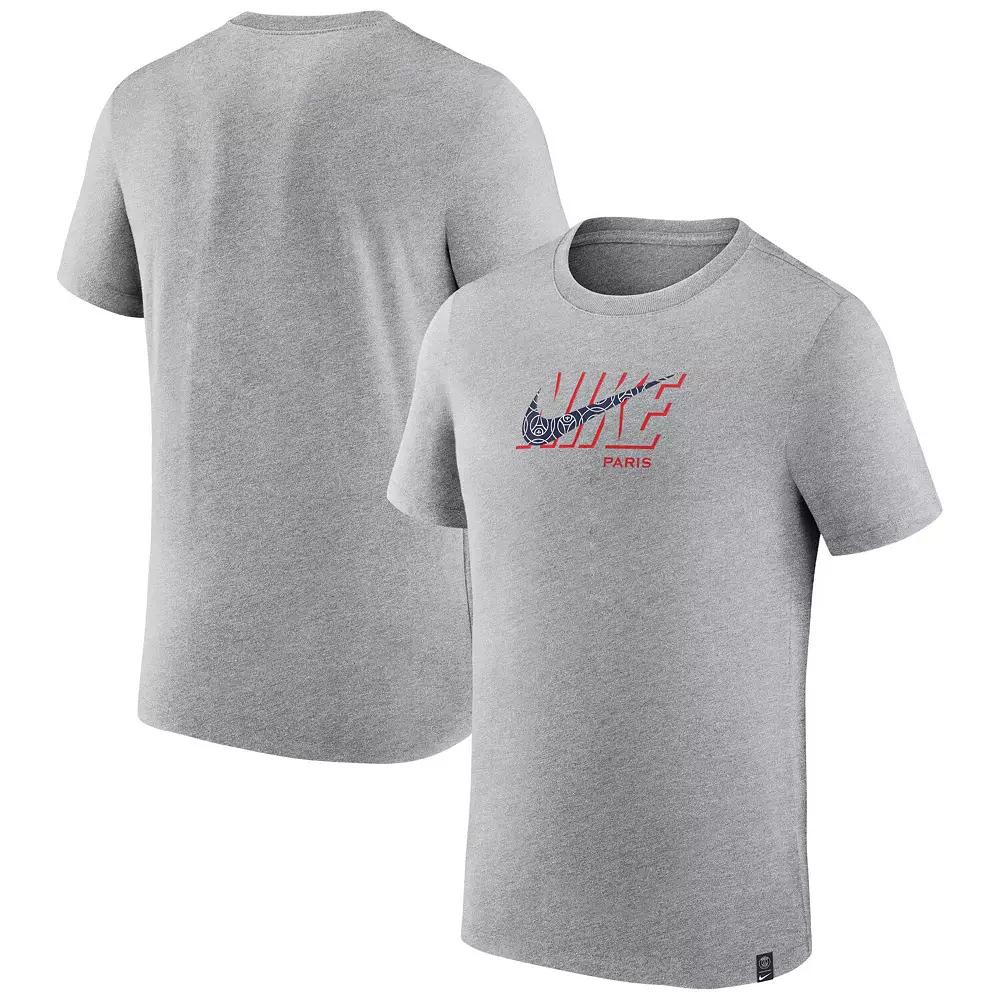 Men's Nike Black Paris Saint-Germain Swoosh Club T-Shirt,  Product Image