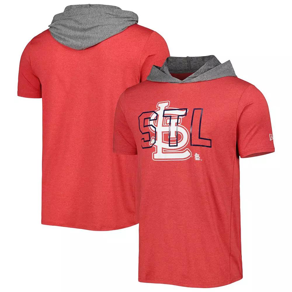 Men's New Era Red St. Louis Cardinals Team Hoodie T-Shirt,  Product Image