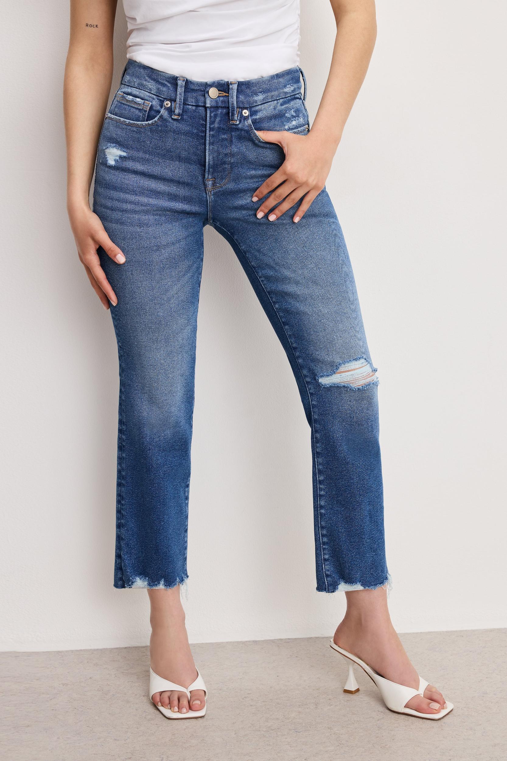 GOOD PETITE STRAIGHT JEANS | INDIGO943 Product Image