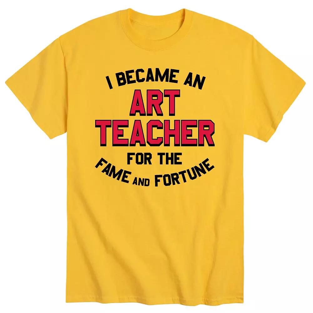 Men's Art Teacher Fame Fortune Tee,  Product Image
