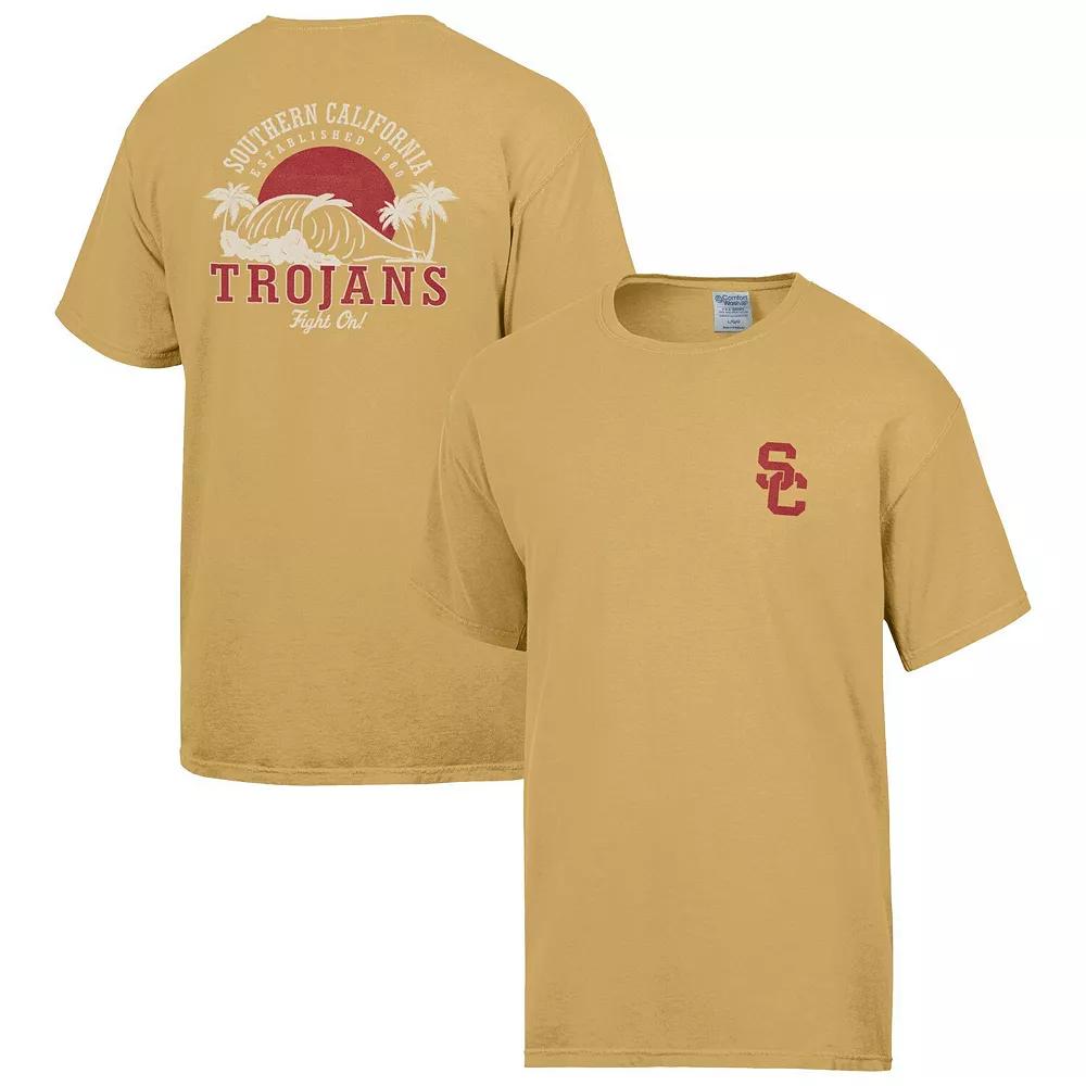 Men's ComfortWash  Gold USC Trojans Team Color Wave T-Shirt, Size: XL Product Image