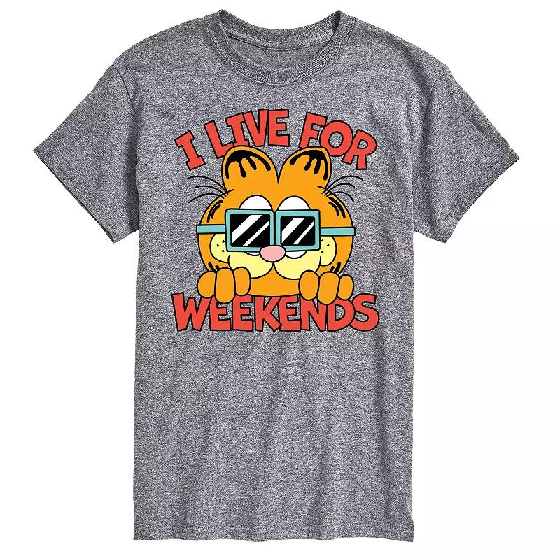Men's Garfield Live For Weekends Graphic Tee,  Product Image