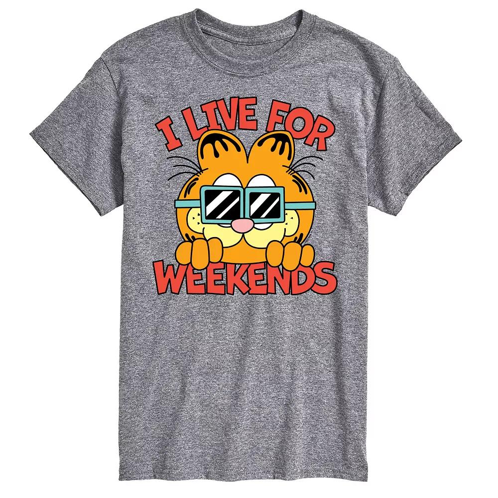Men's Garfield Live For Weekends Graphic Tee,  Product Image