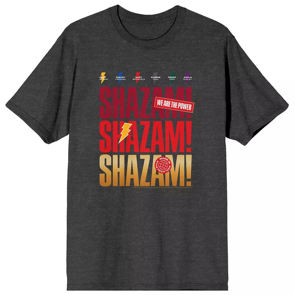 Men's Shazam 2 Fury Of The Gods We Are The Power Tee,  Product Image