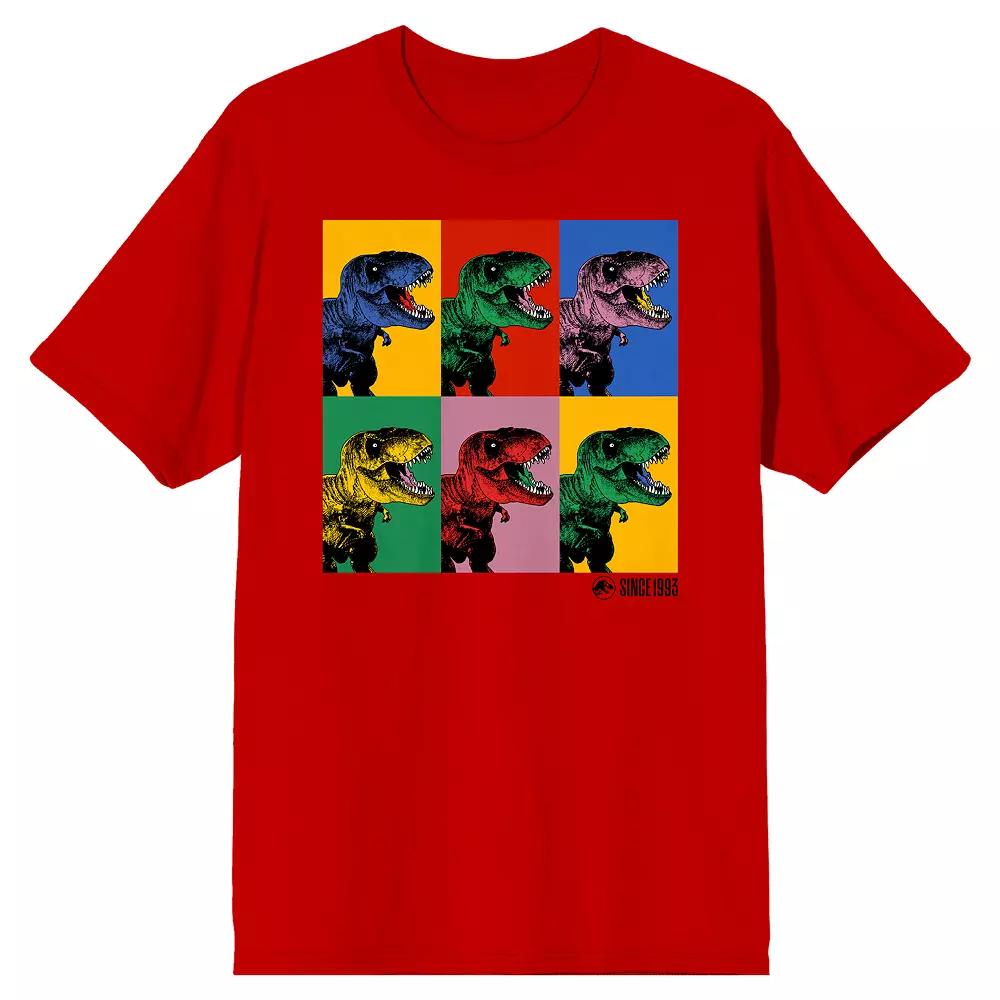 Men's Jurassic Park Dinosaur Graphic Tee, Size: XL, Red Product Image