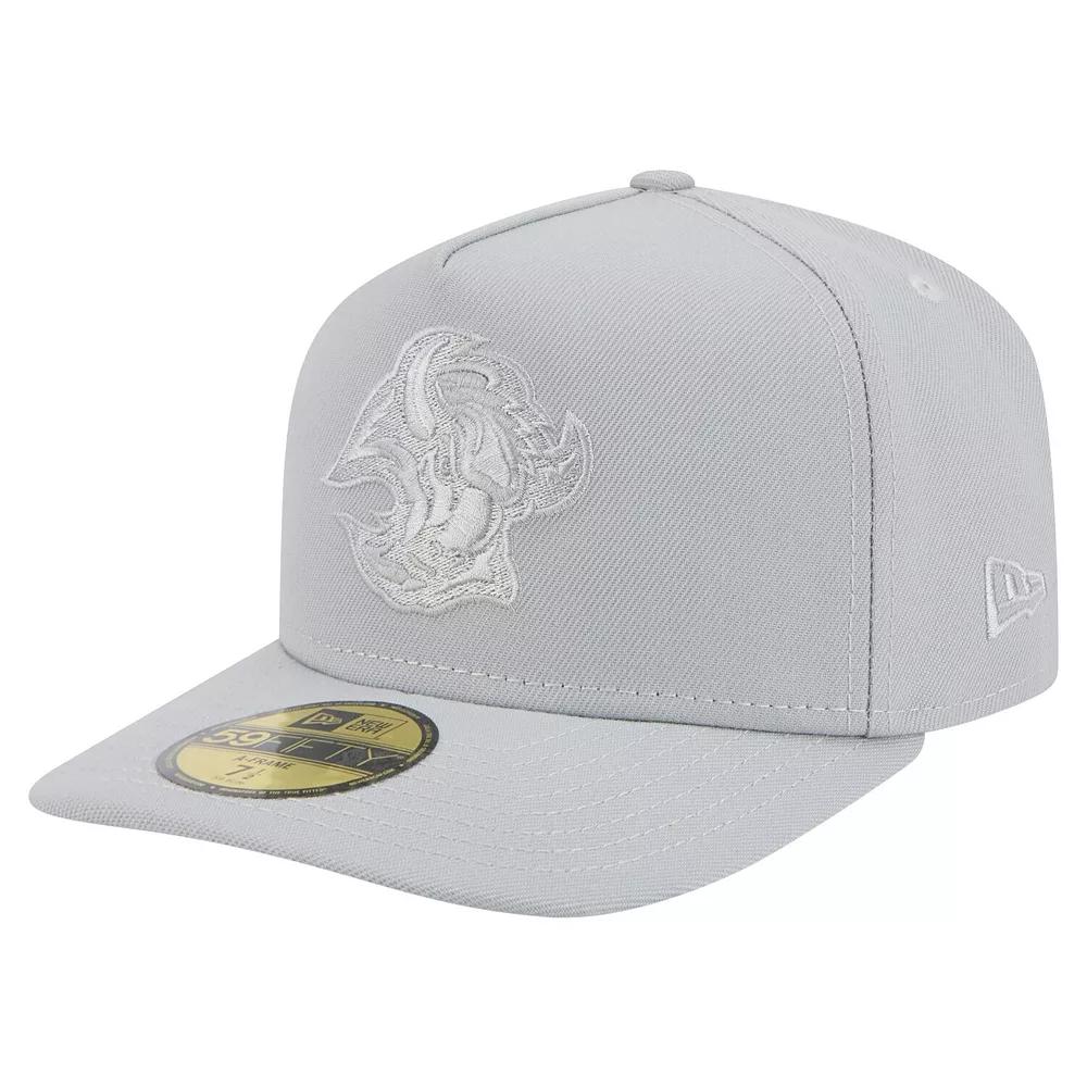 Men's New Era Gray Buffalo Sabres Color Pack A-Frame 59FIFTY Fitted Hat, Size: 7 1/8, Grey Product Image
