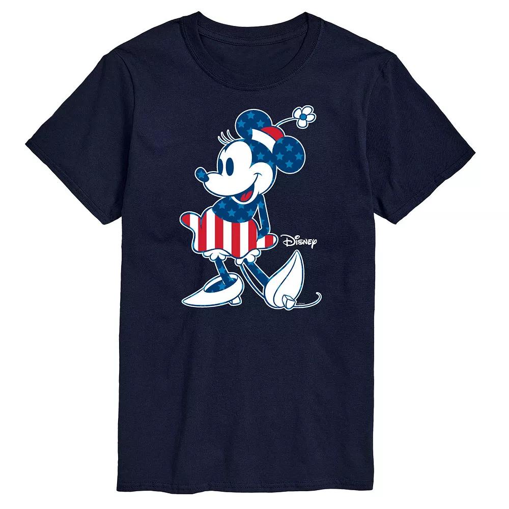 Disney's Minnie Mouse Men's Americana Flag Graphic Tee,  Product Image