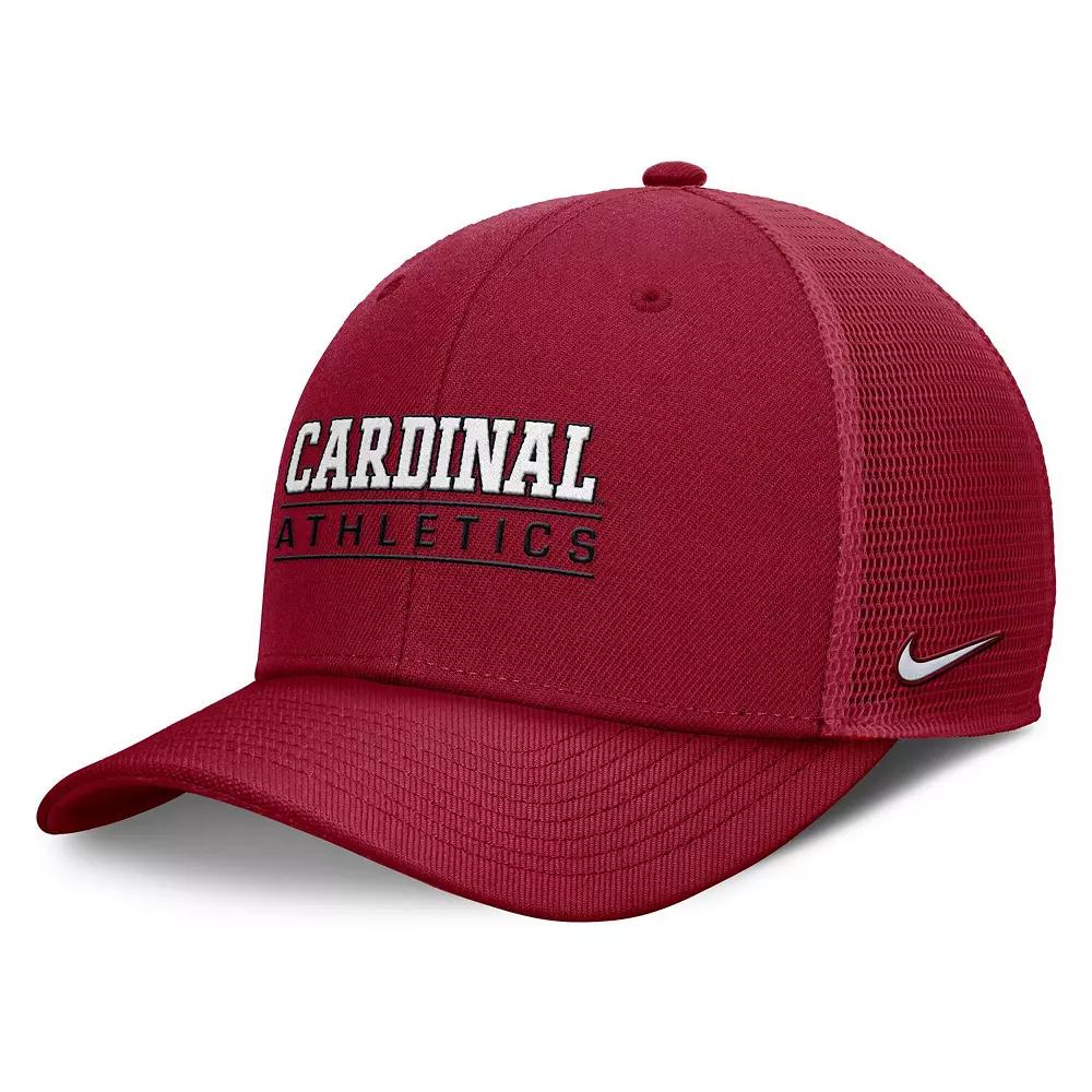 Men's Nike Cardinal Stanford Cardinal Rise Adjustable Hat, Red Product Image