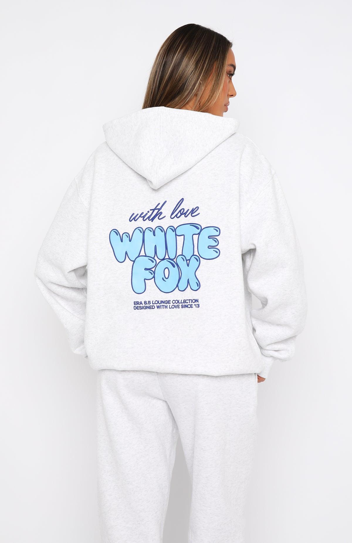 With Love Always Oversized Hoodie Grey Marle Product Image
