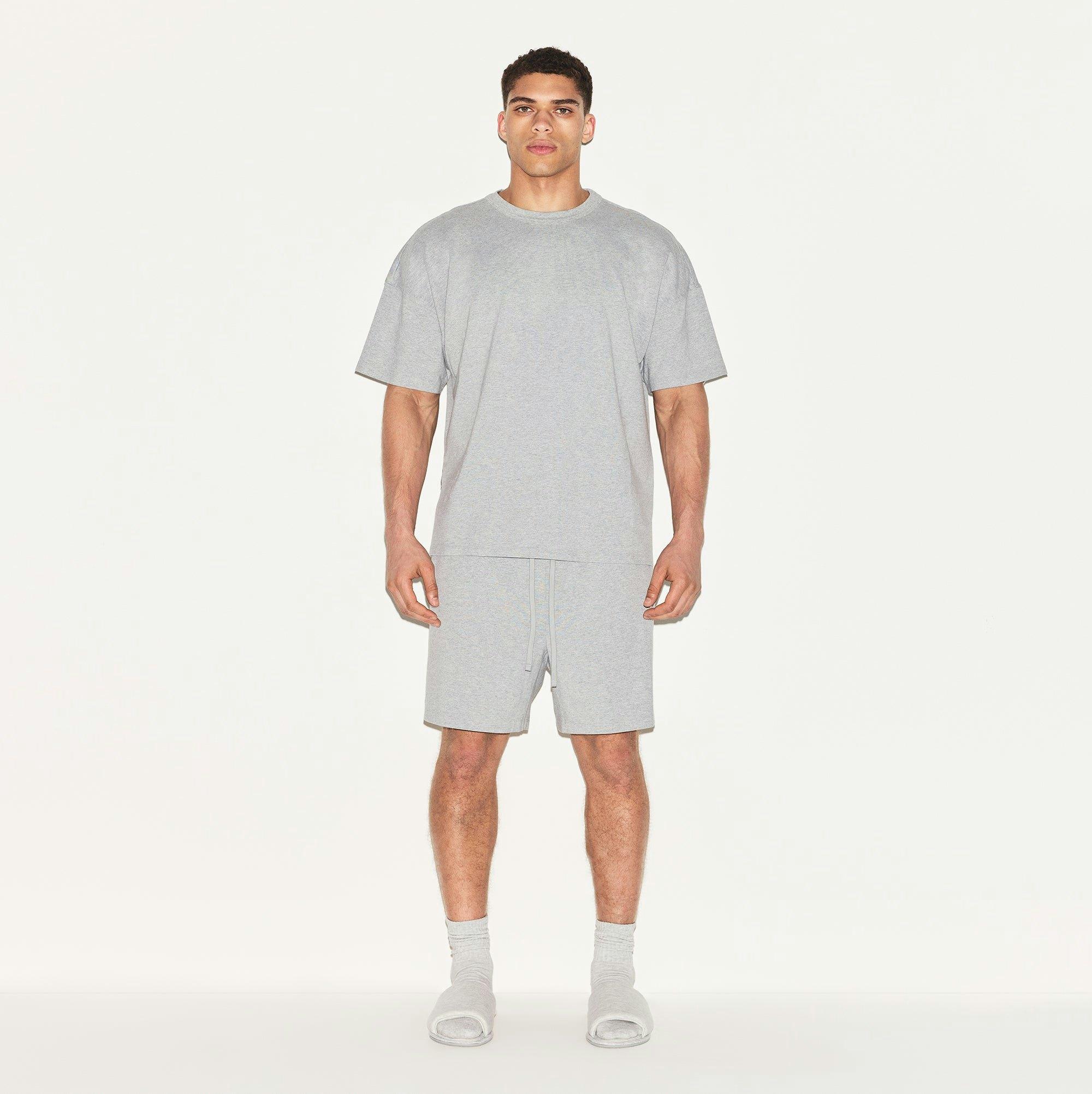 JERSEY LOUNGE MENS OVERSIZED T-SHIRT | HEATHER GREY Product Image